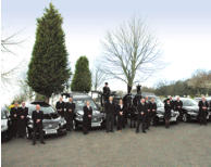 Jaguar hearse and limousine